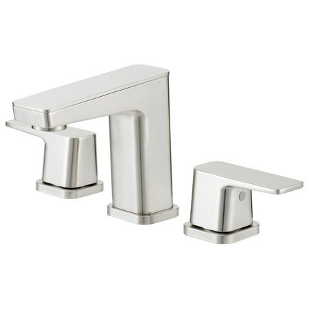 BOSTON HARBOR Lavatory Faucet, 12 gpm, 2Faucet Handle, 3Faucet Hole, BrassZincPlastic, Brushed Nickel FW6AC023NP